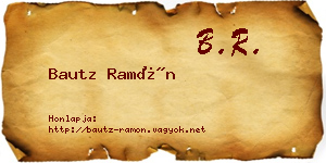 Bautz Ramón névjegykártya